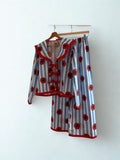 Pyjama Femme Coton Coquelicots Fait Main – The Sleeping Beauty Club